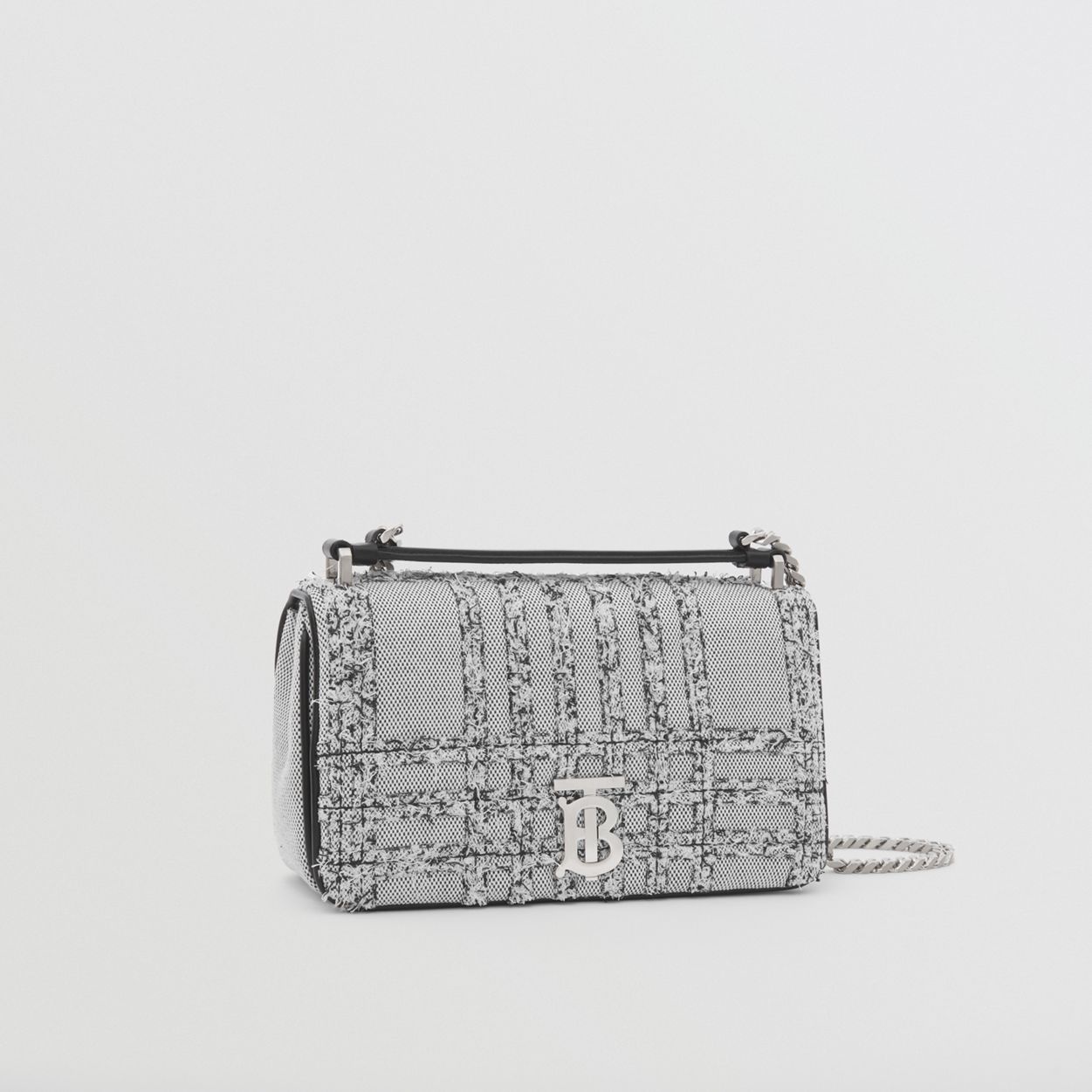 Small Needle Punch Check Canvas Lola Bag - 7