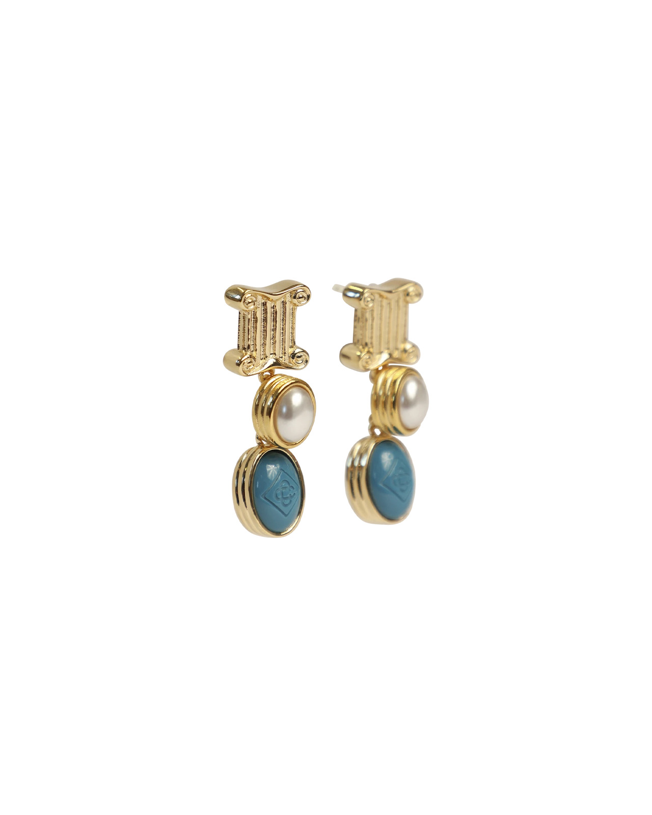 Column Drop Earrings | Casablanca Paris - 2