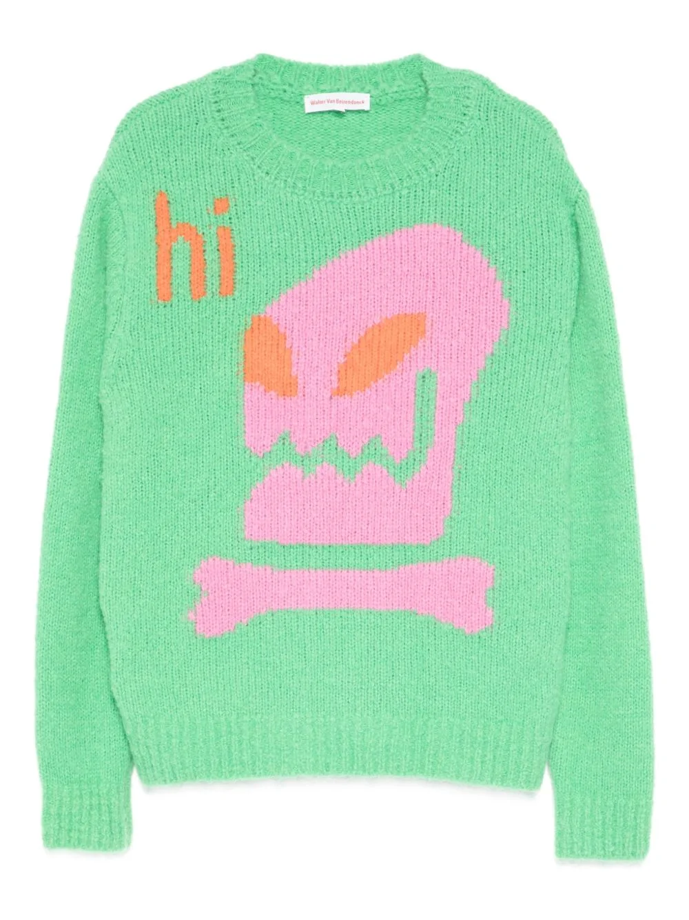 alien-intarsia jumper - 1