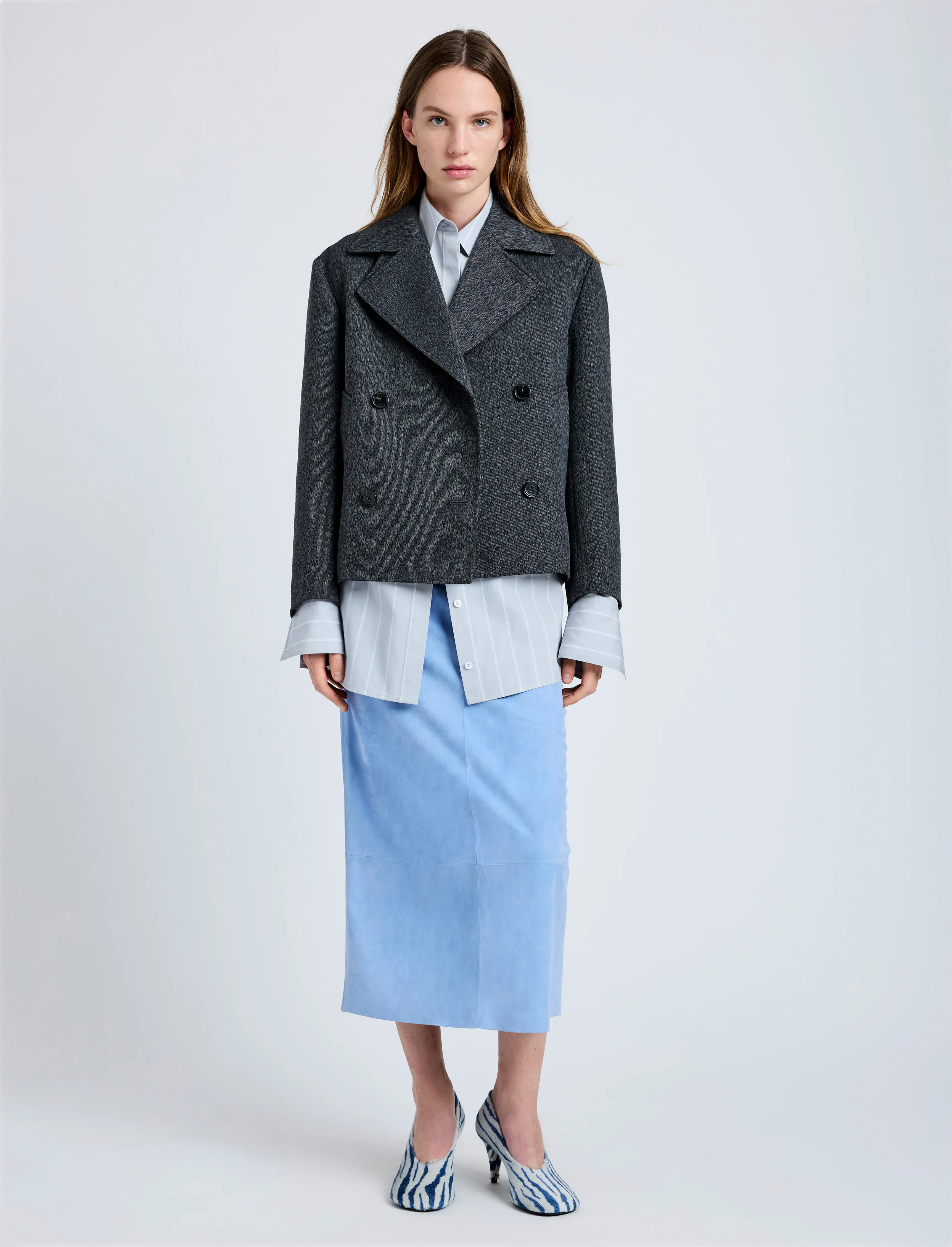Nola Jacket in Textured Suiting - 3