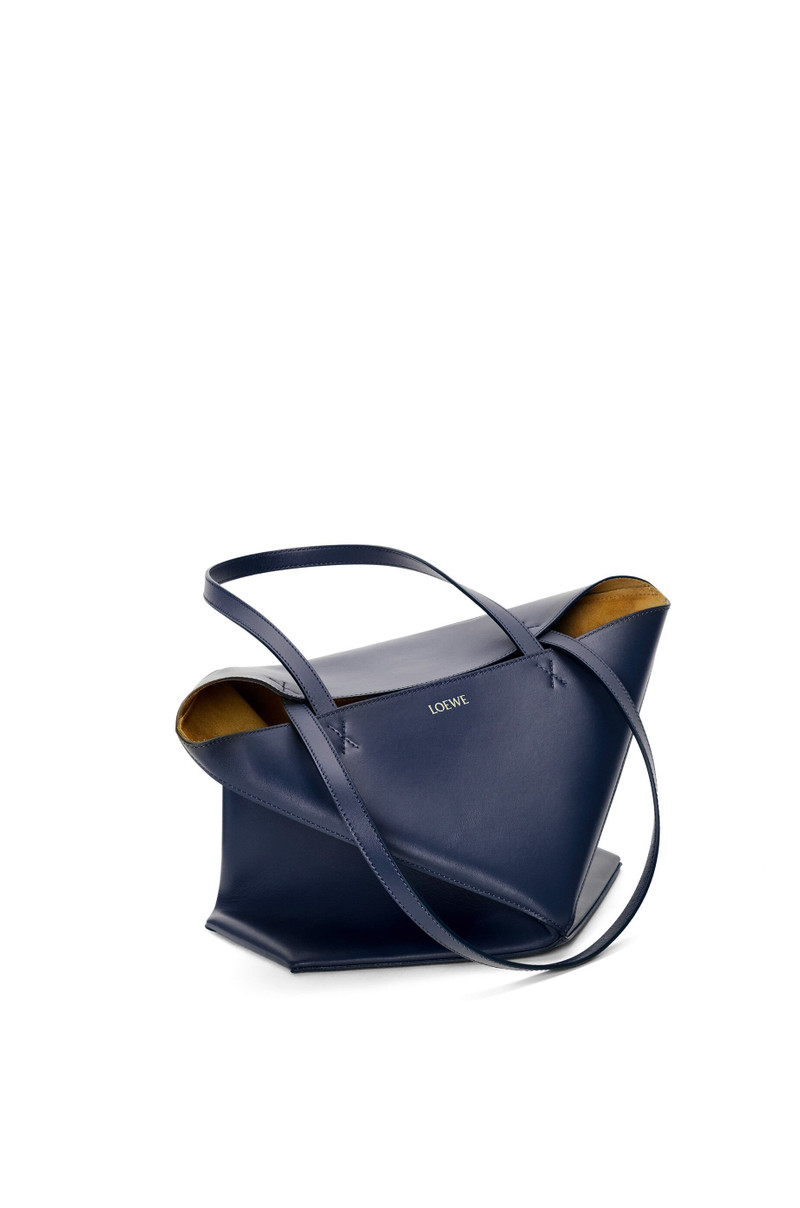 Puzzle Fold Tote in shiny calfskin 4