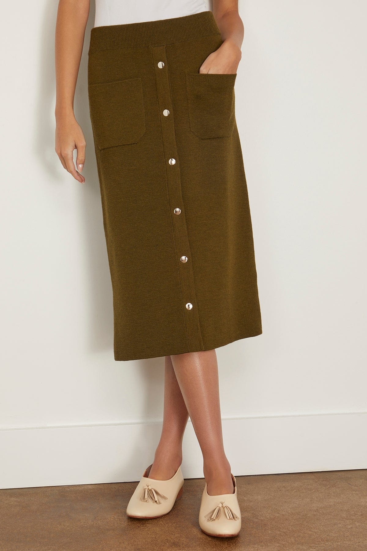 Bing Skirt in Olive - 3