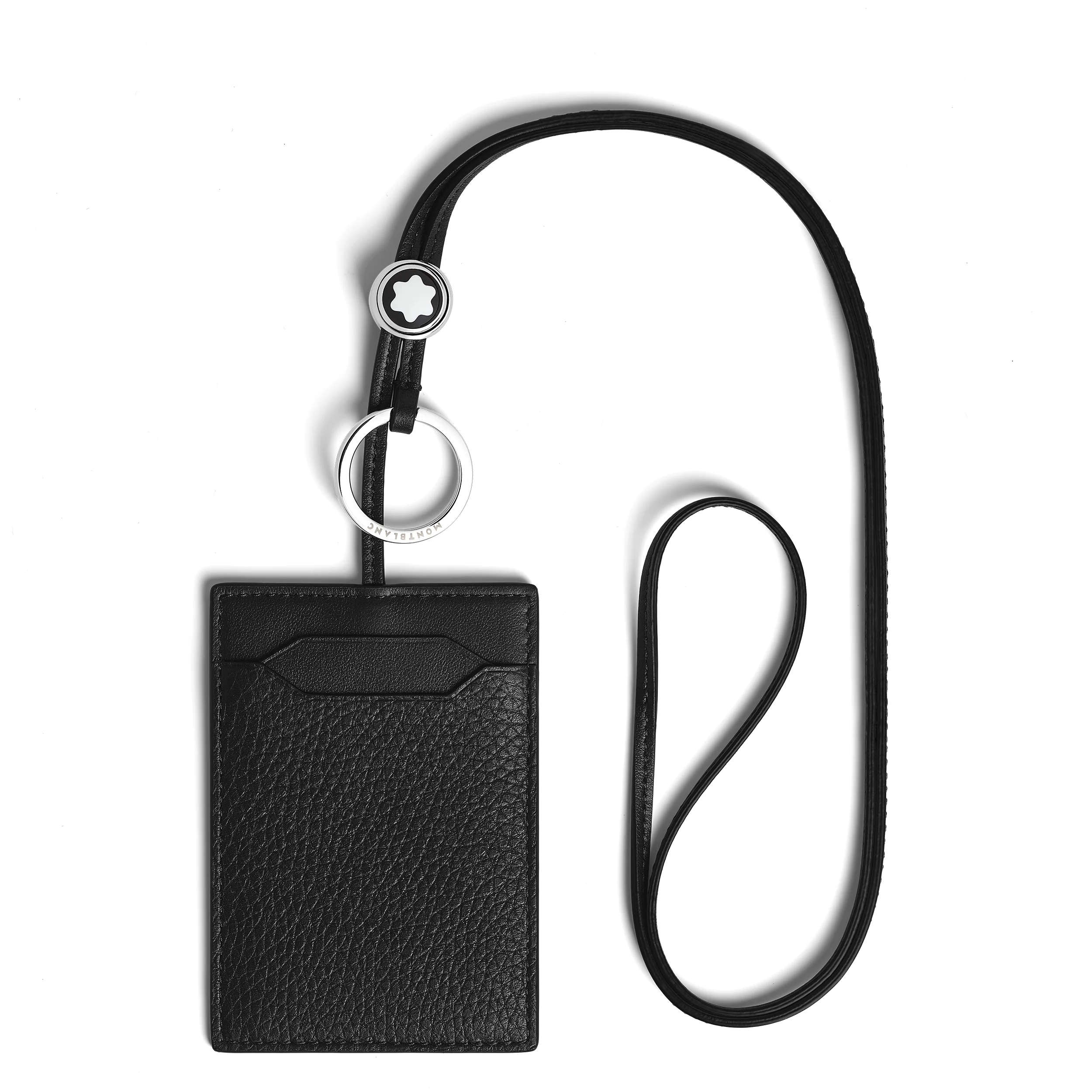CARD HOLDER 3CC WITH STRAP IN GRAIN LEATHER - 1