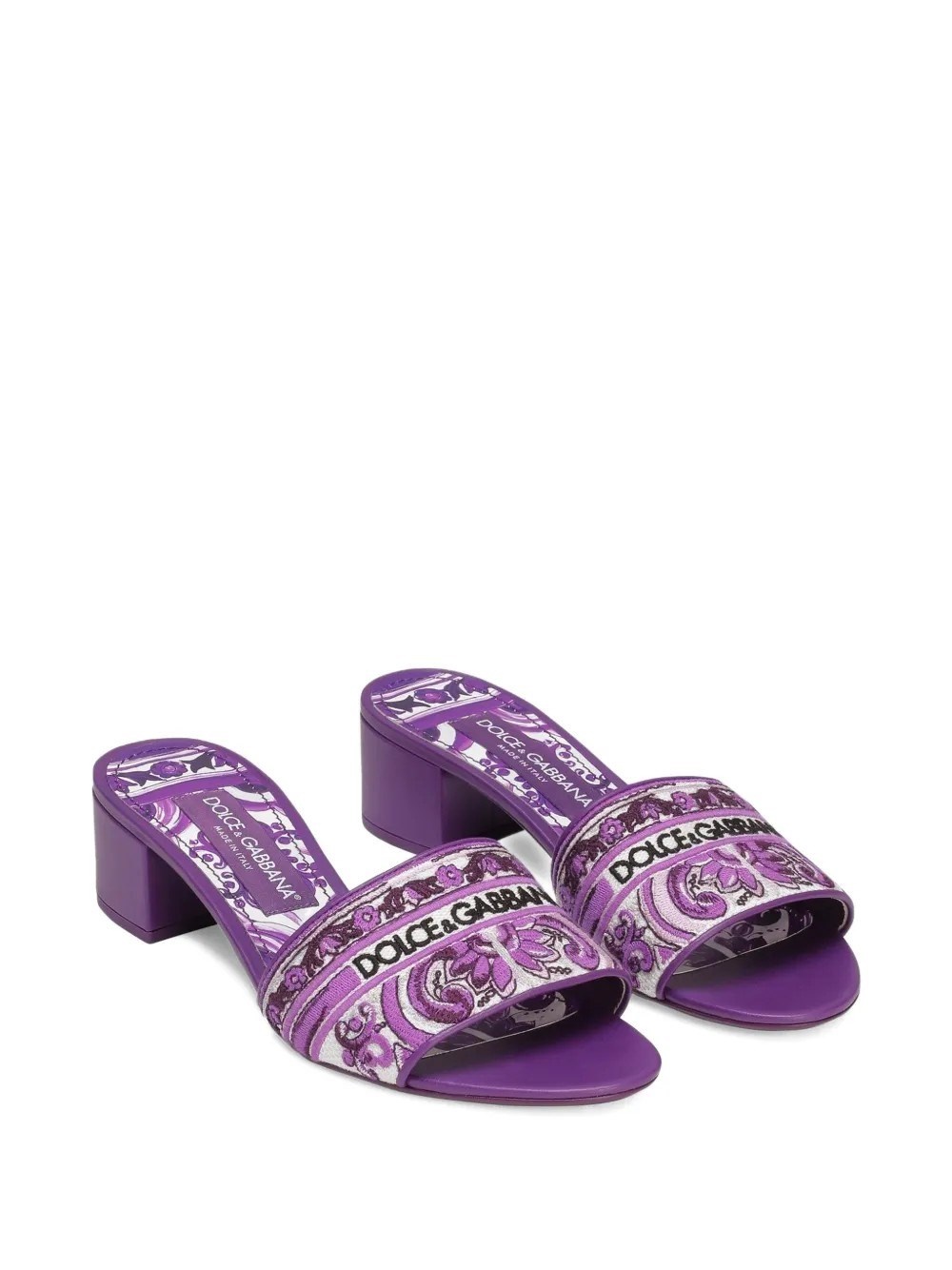 MULES WITH MAJOLICA EMBROIDERY - 3