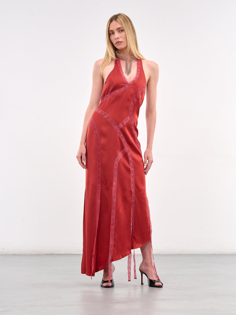AVAVAV Asymmetric Lace Trim Dress outlook