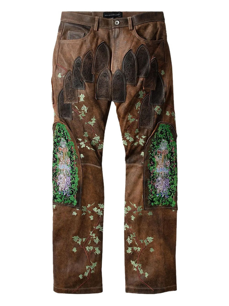 patch-detailed trousers 1