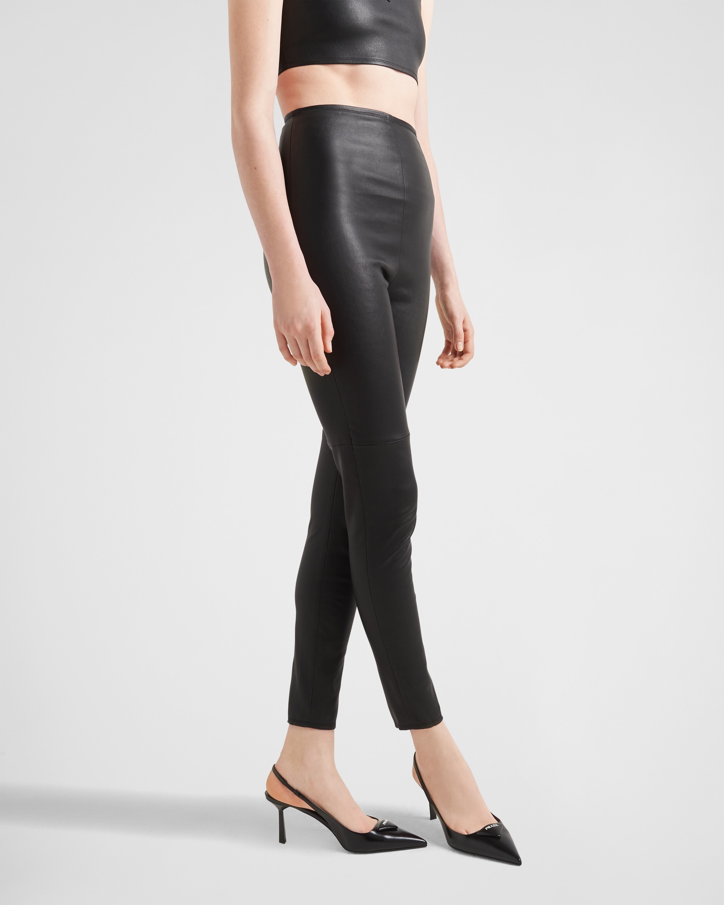 Stretch nappa leather pants - 4