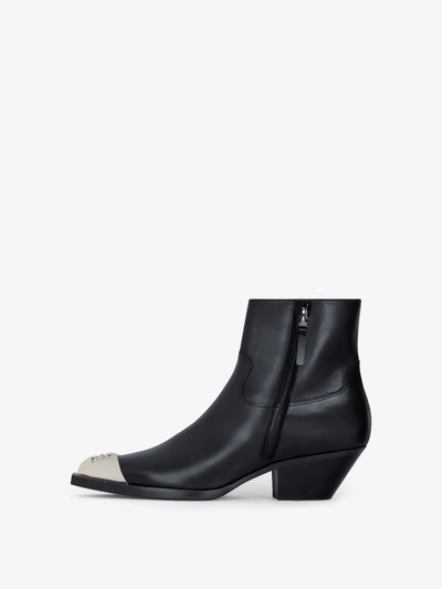 Givenchy WESTERN ANKLE BOOTS IN LEATHER outlook