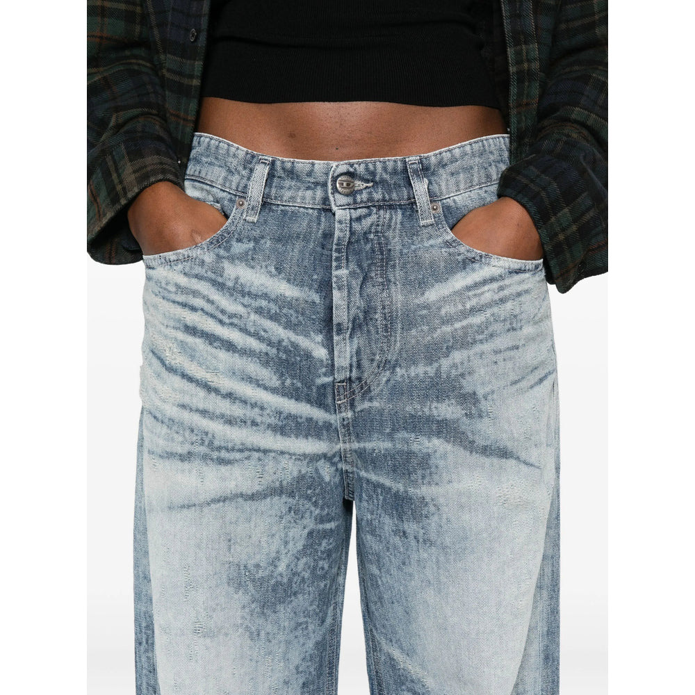 Diesel Blue Denim - Straight-Leg Jeans Women - 5