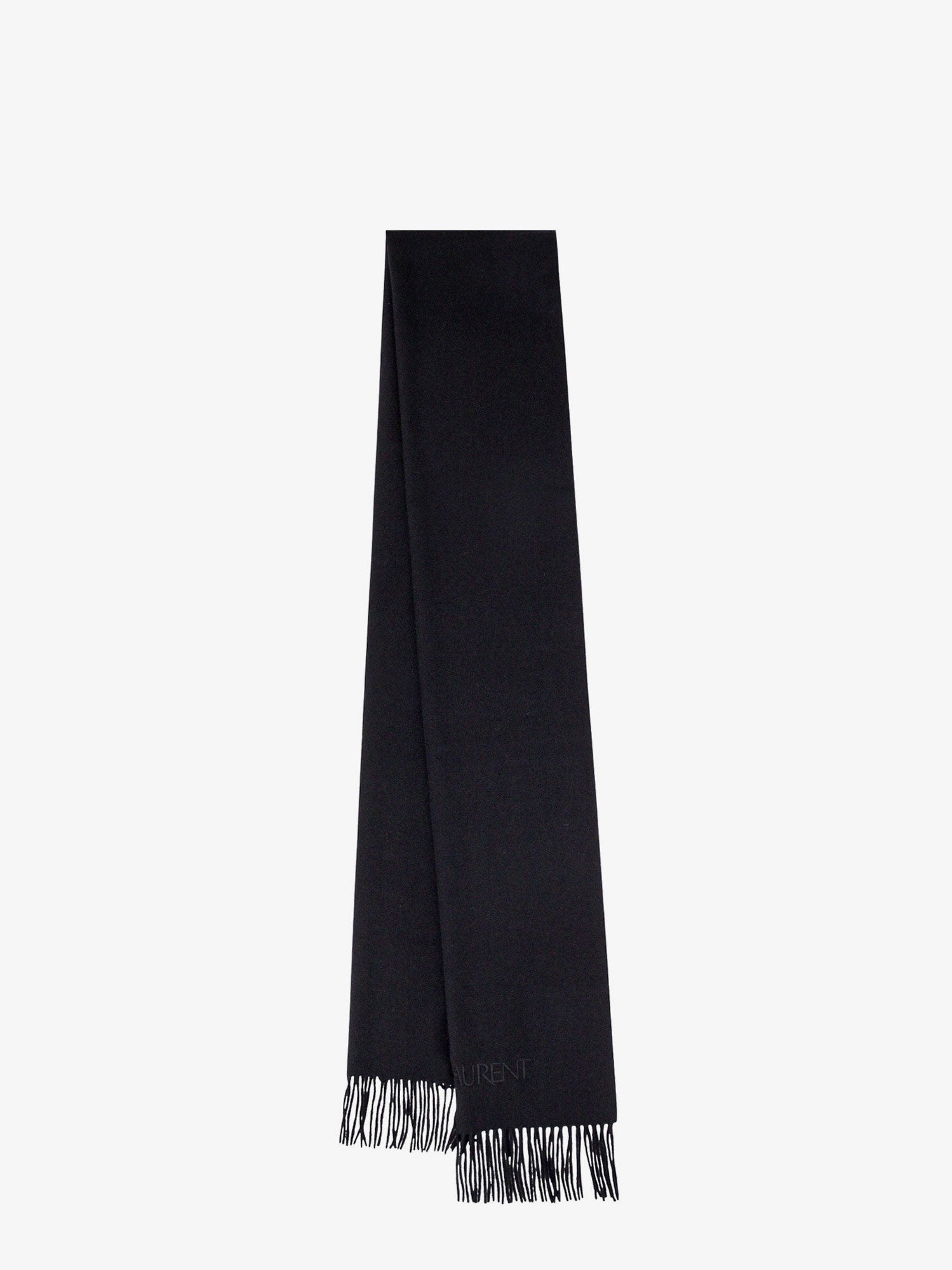 Saint Laurent Man Scarf Man Black Scarves - 1