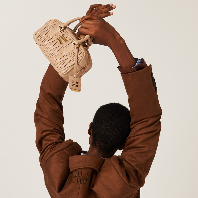 Double-breasted velour coat 4