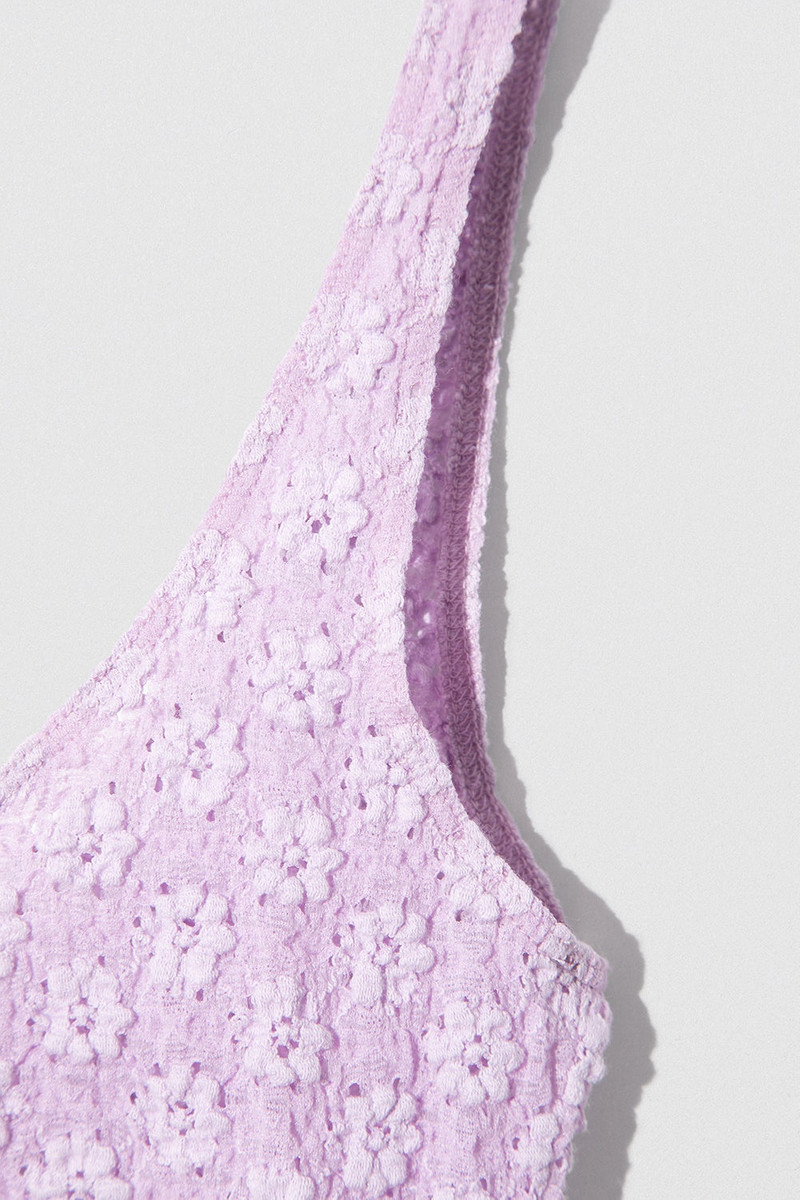 RUBI BRALETTE LILAC FLORAL LACE 6