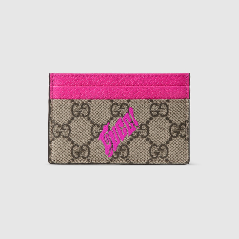 Bi-color GG Monogram card case 1