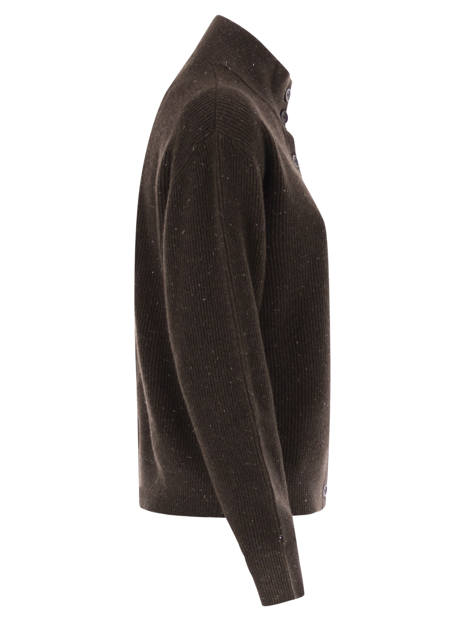 PESERICO - Peserico Women Cardigan With Buttons In Wool, Silk And Cashmere - 3