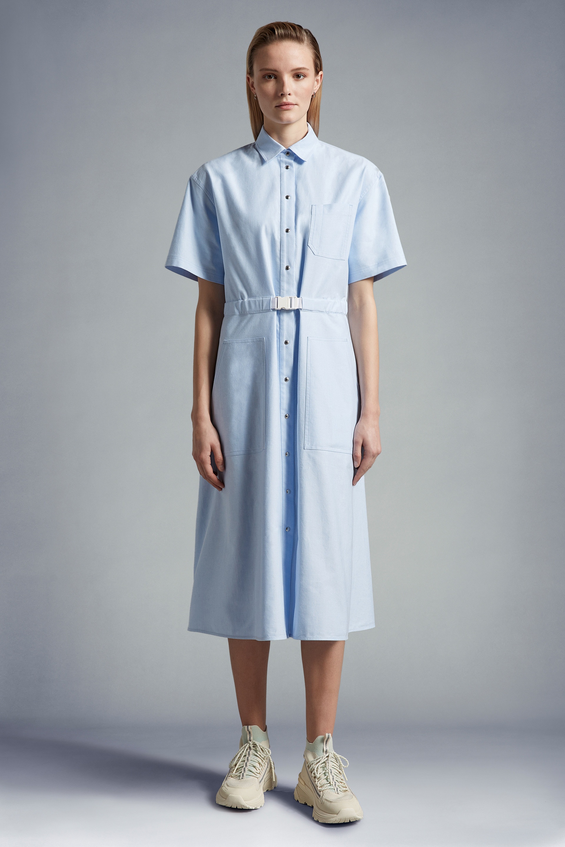 Cotton Shirt Dress - 3