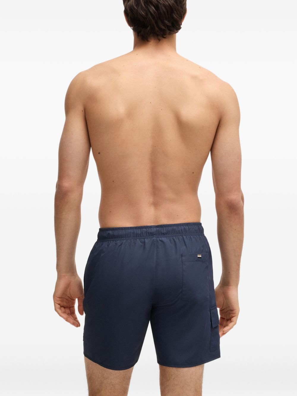 logo-embroidered swim shorts - 3