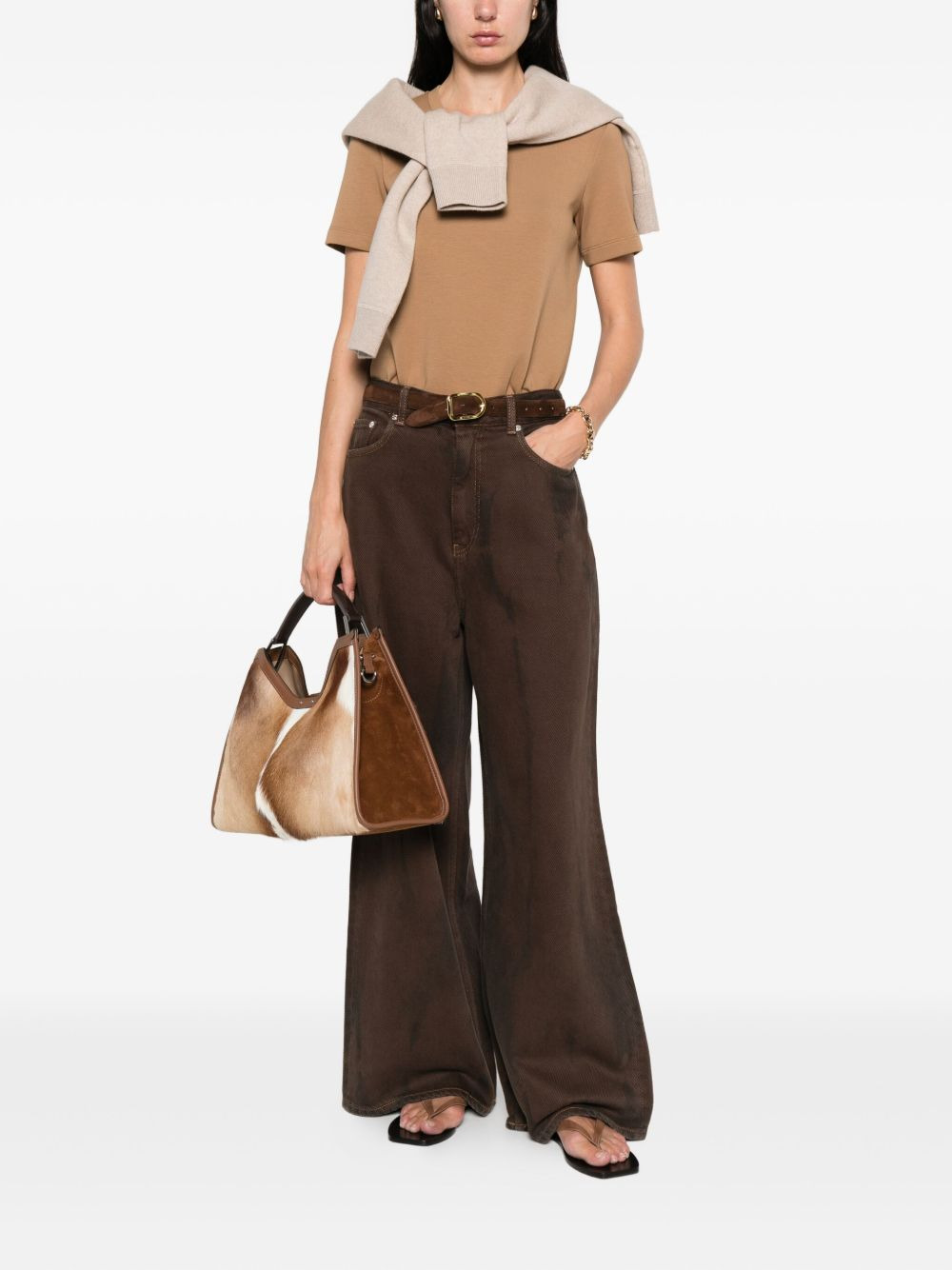 crew-neck short-sleeve top - 2