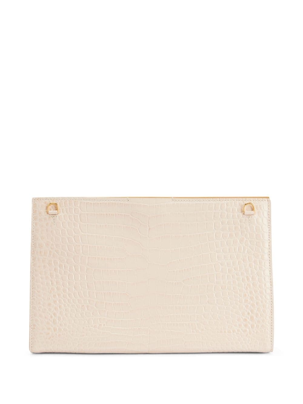 Tanaya crocodile-effect clutch bag - 3