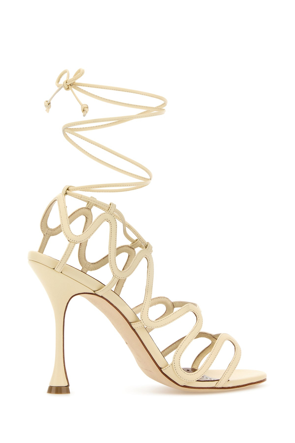 Cream leather Fawda sandals - 3