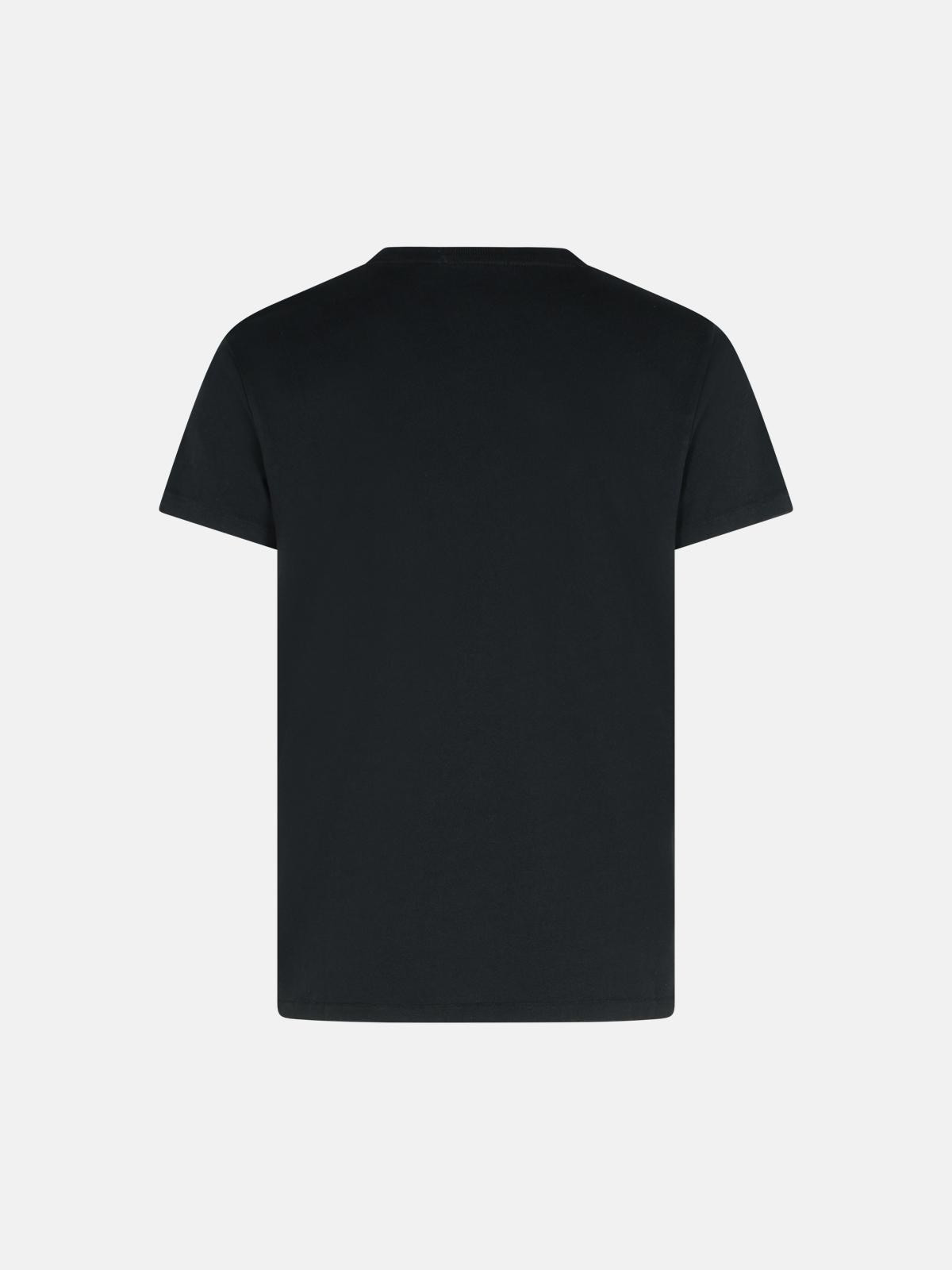 BLACK COTTON T-SHIRT - 3