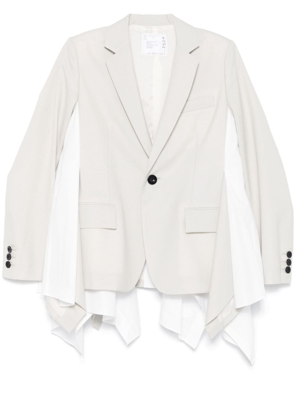 sacai Combined Blazer Jackets Beige | wananluxury | REVERSIBLE