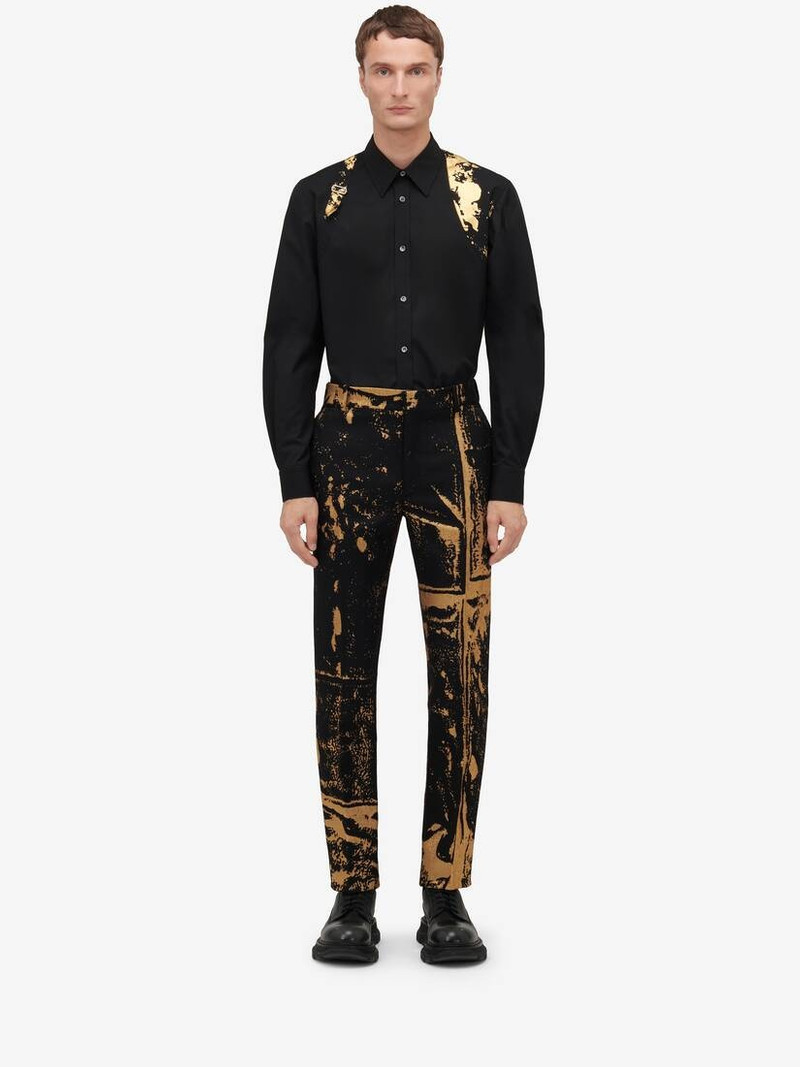 Alexander McQueen Men's Fold Harness Shirt in Black outlook