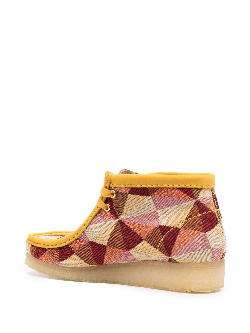 geometric-jacquard Wallabee boots - 3