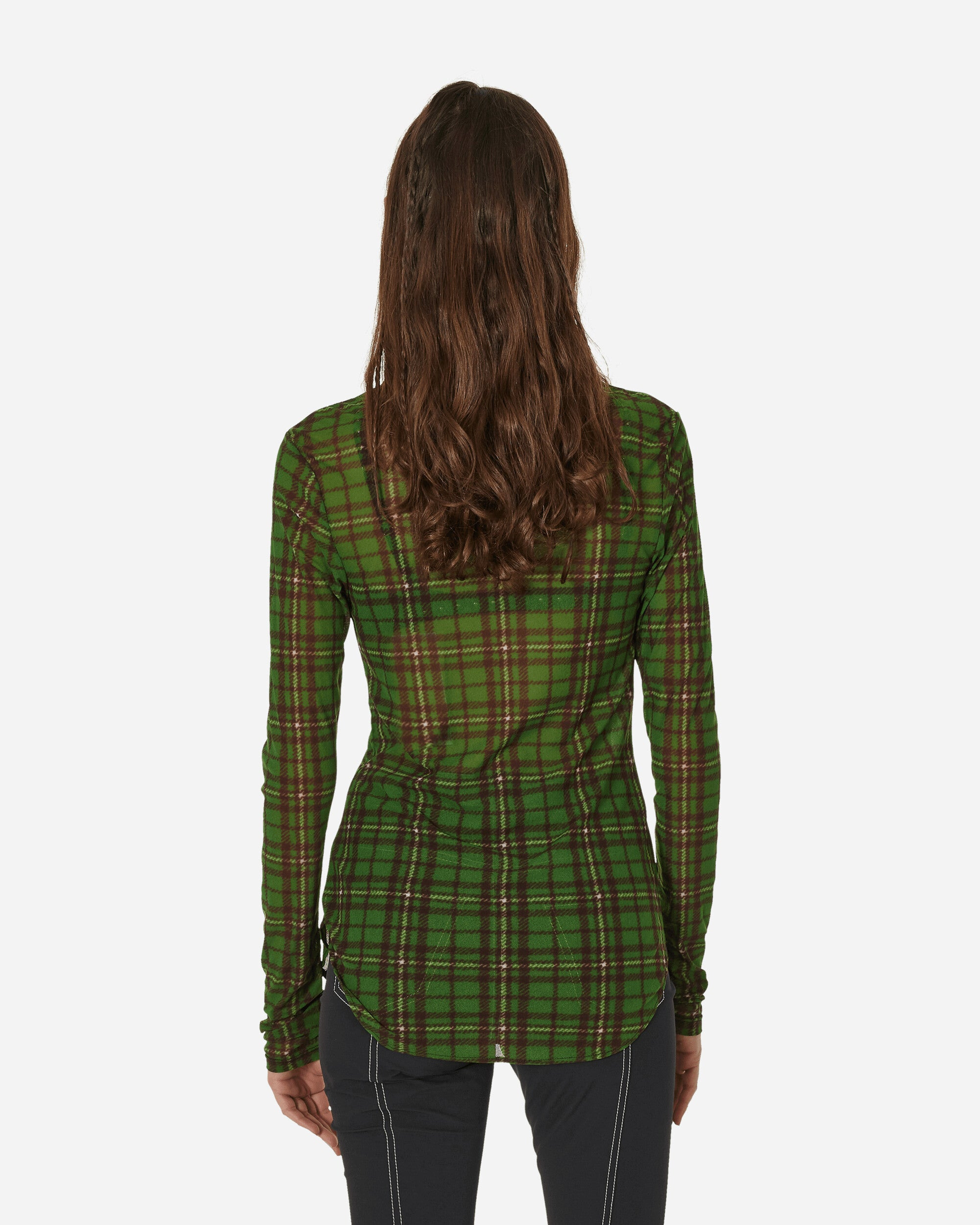 Tartan Button Down Top Green - 3