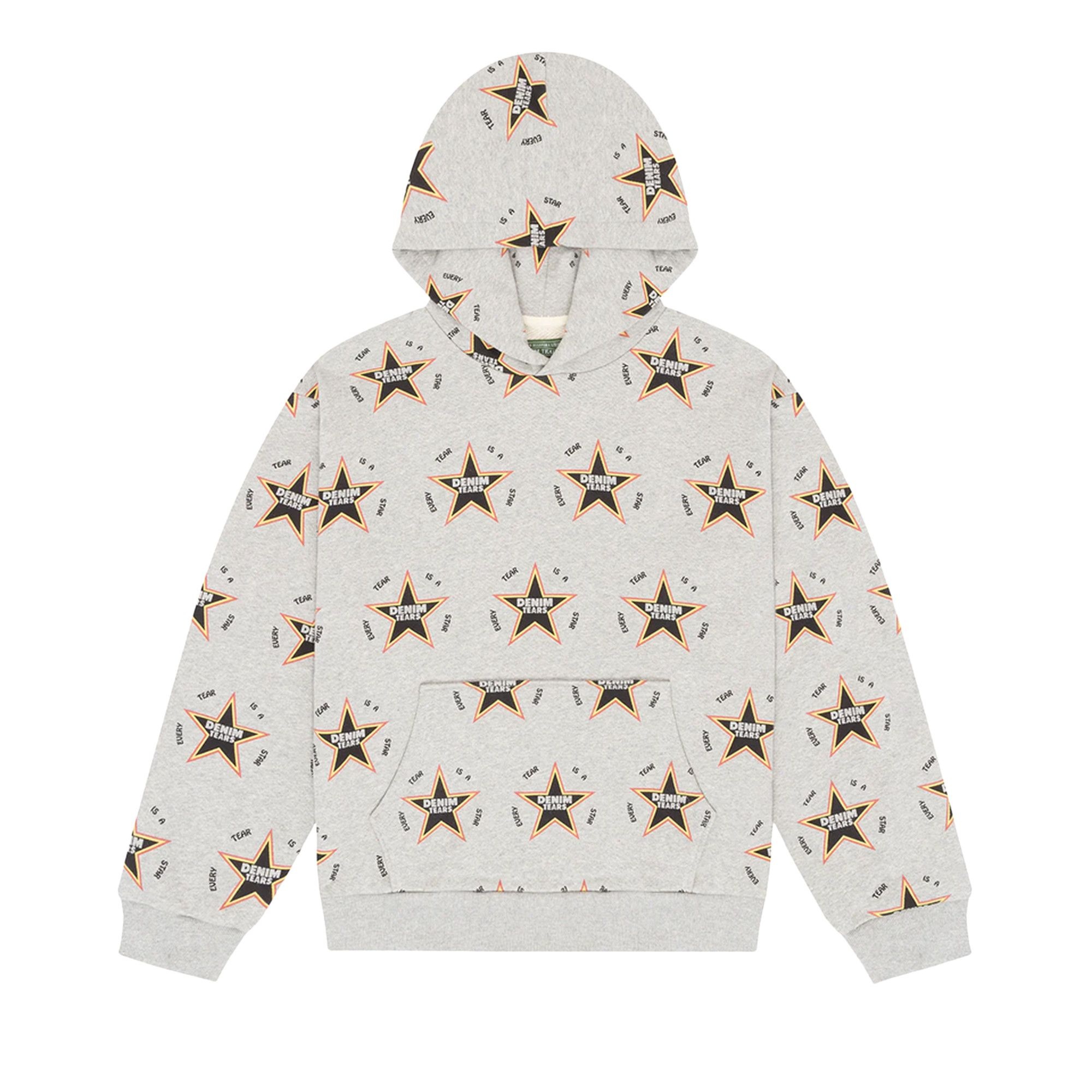 Denim Tears Every Tear Is A Star Hoodie 'Grey' - 1