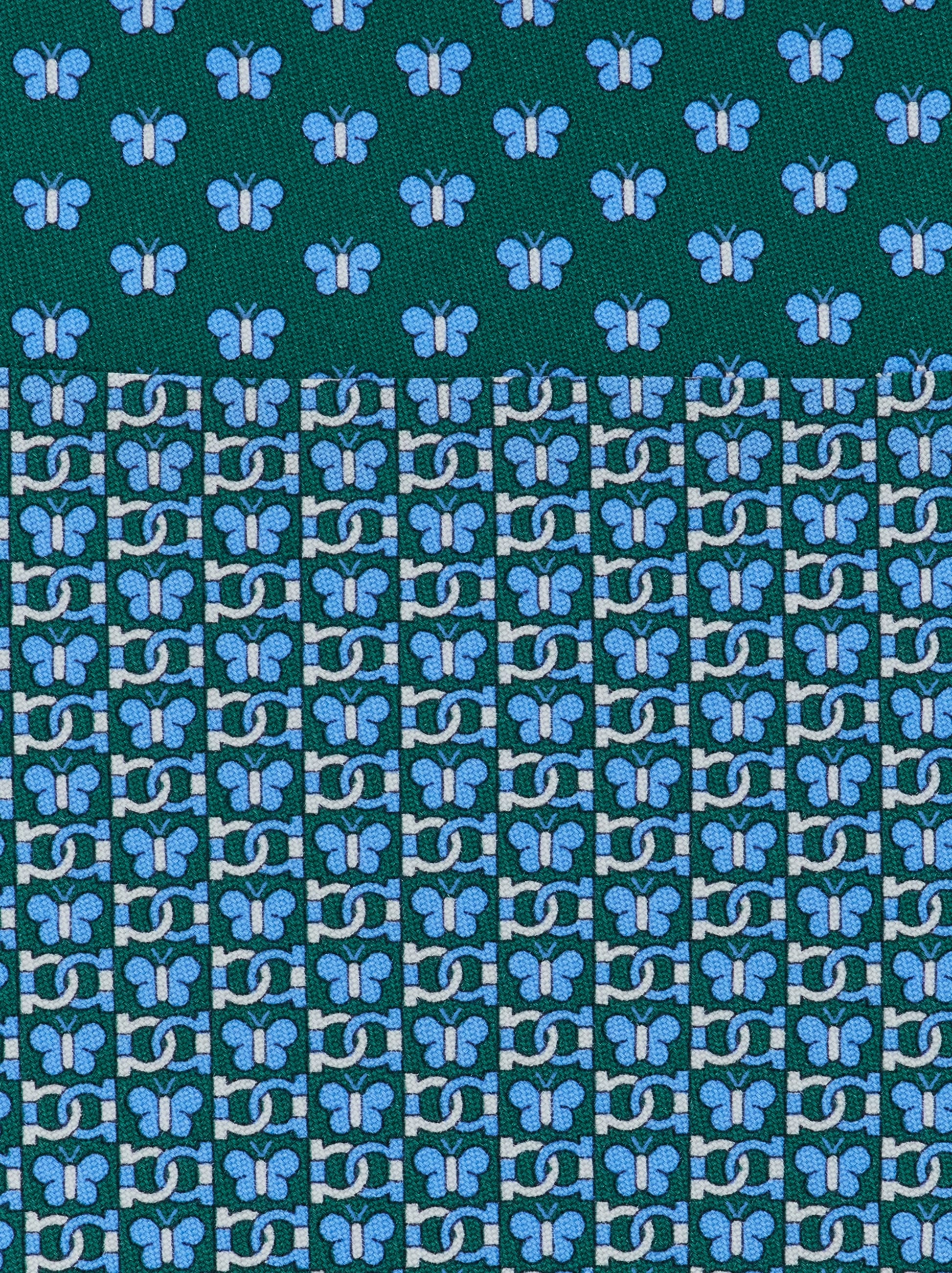 Butterfly print silk tie - 2