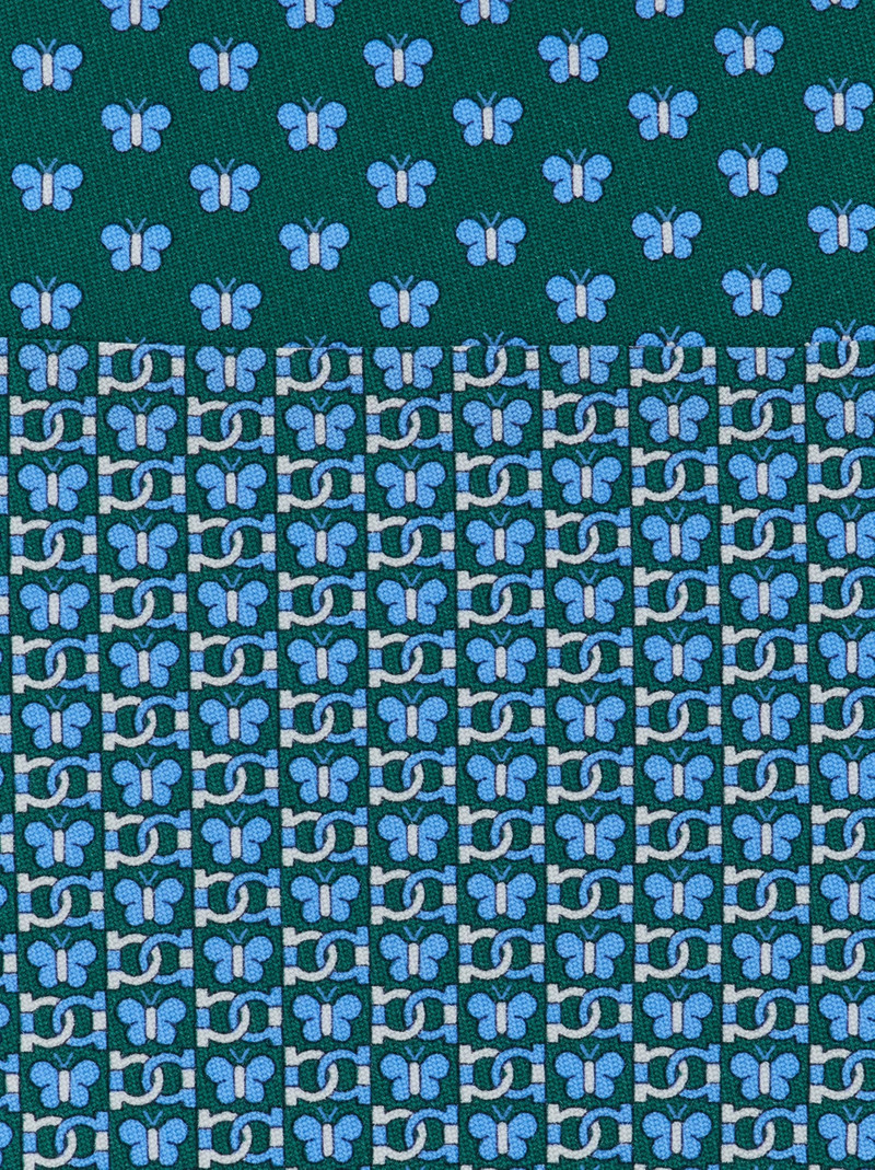 FERRAGAMO Butterfly print silk tie outlook