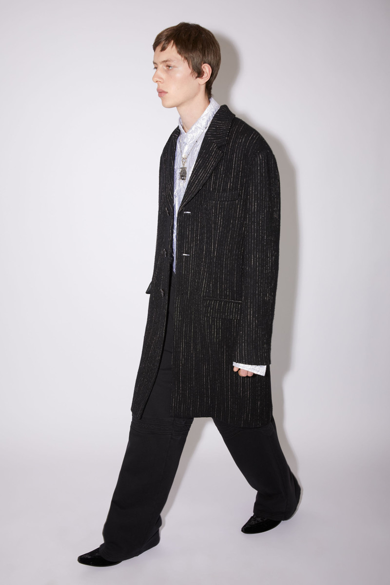 Single-breasted coat - Black 4