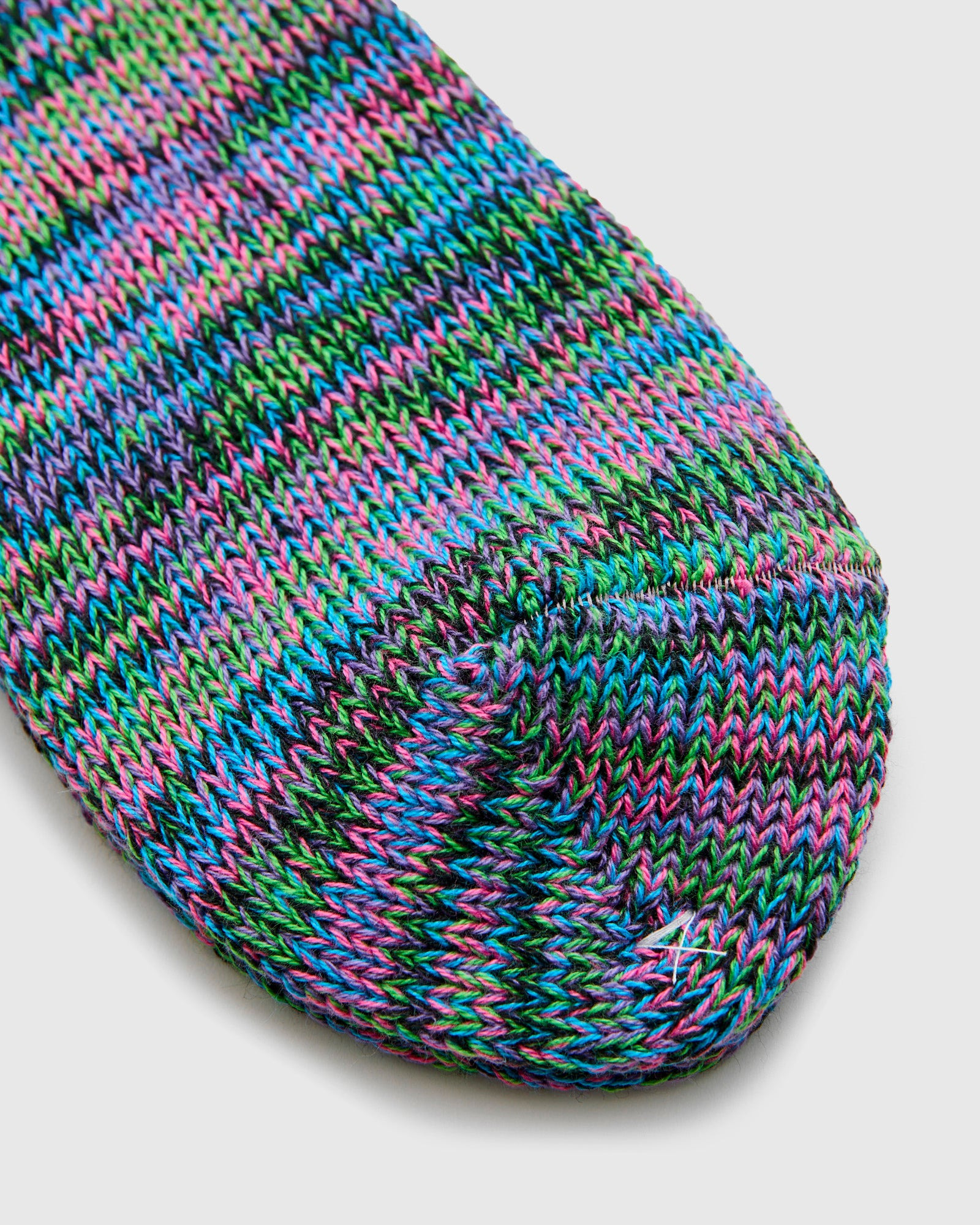 Melange Crew Sock in Rave - 3