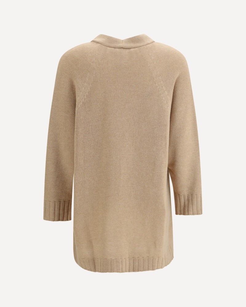 FABIANA FILIPPI Cardigan in fine knit with a V-neckline outlook