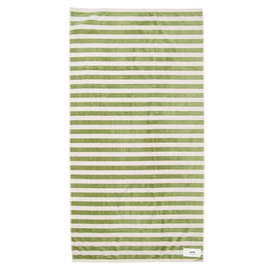 Ami Paris Men's Striped Beach Towel - 1