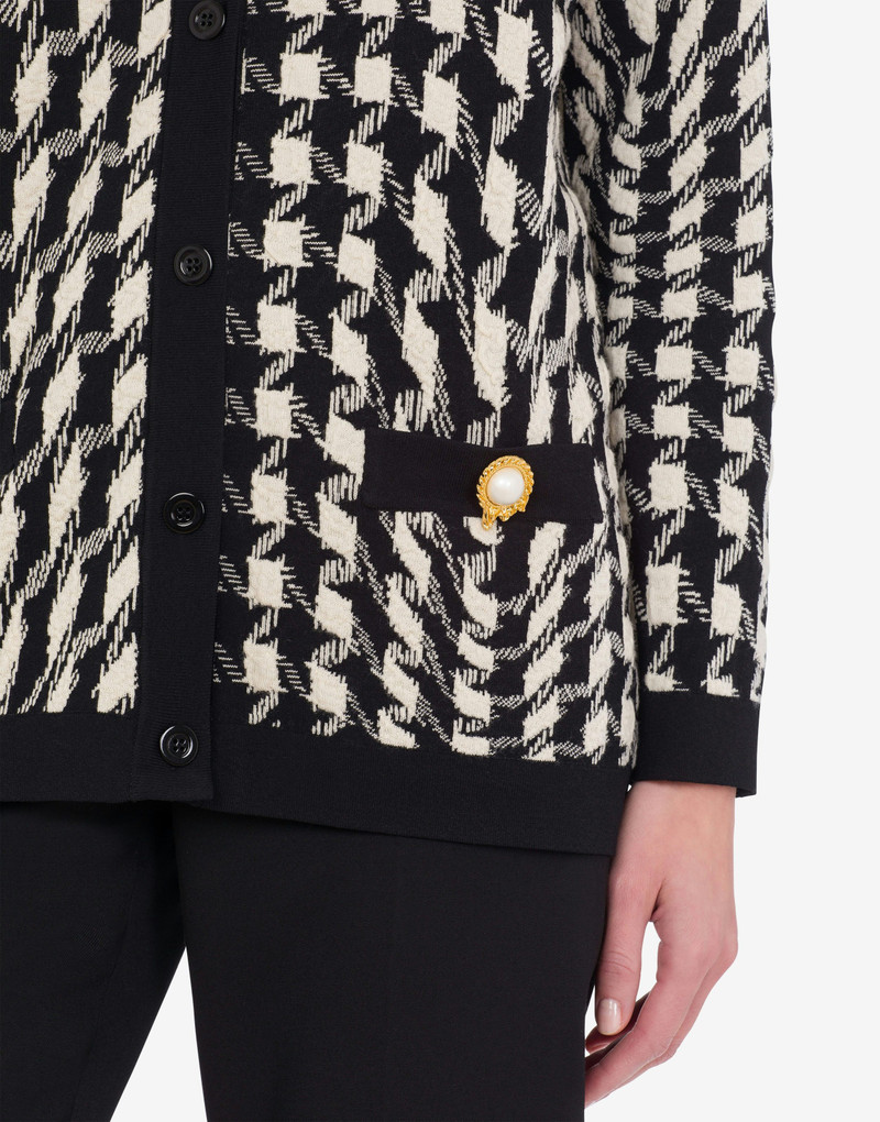 MORPHED PIED DE POULE STRETCH CARDIGAN 4