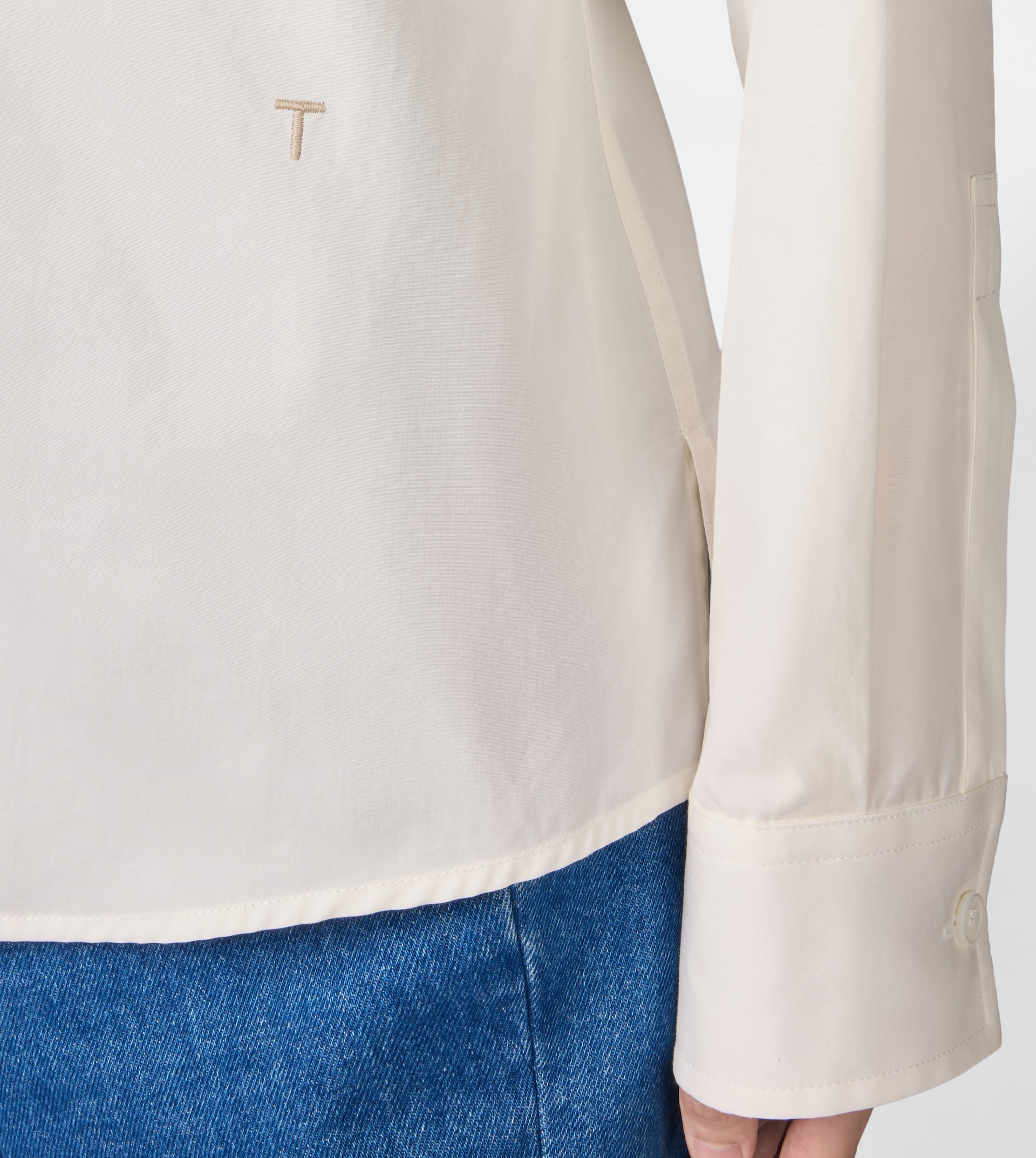 SHIRT IN POPLIN - WHITE - 6