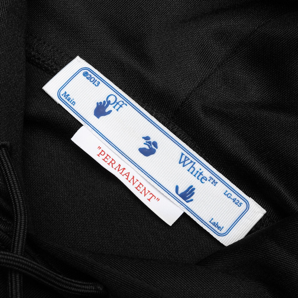 OFF-WHITE C/O VIRGIL ABLOH OW PATCH SLIM HOODIE - BLACK/ORANGE - 5