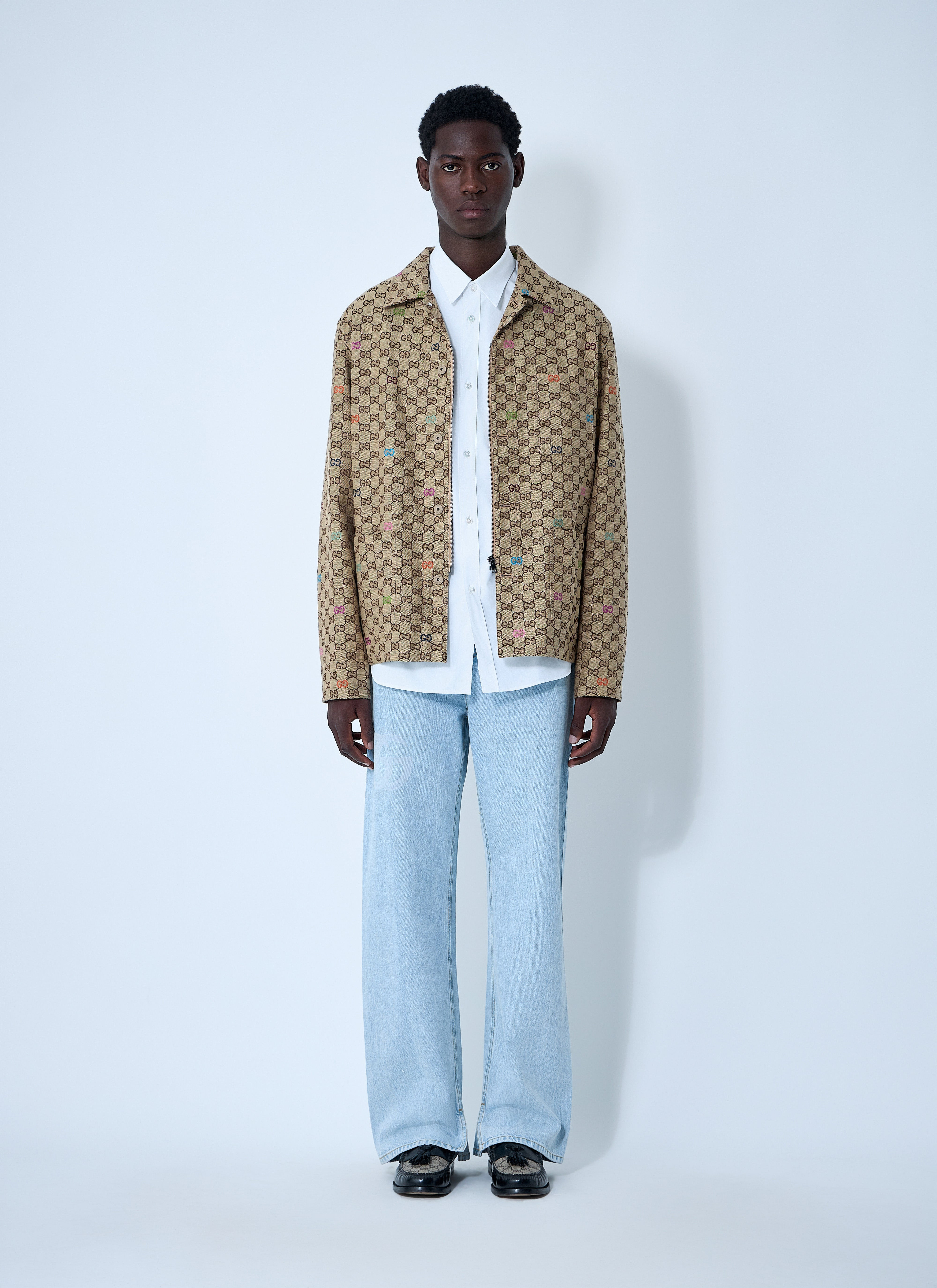 Gucci Men Gg Canvas Jacket - 2