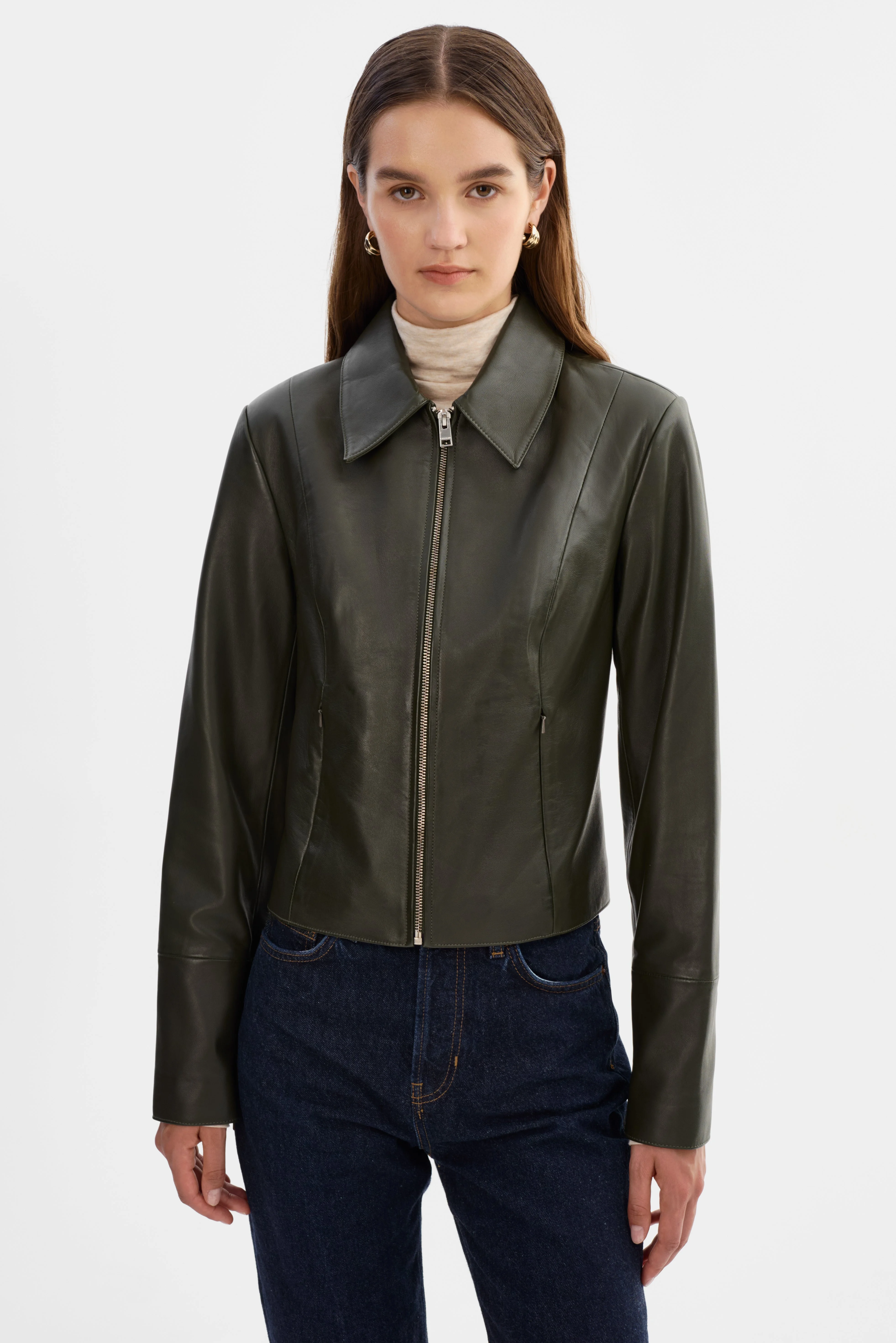 OCEANA | Fitted Leather Jacket - 1