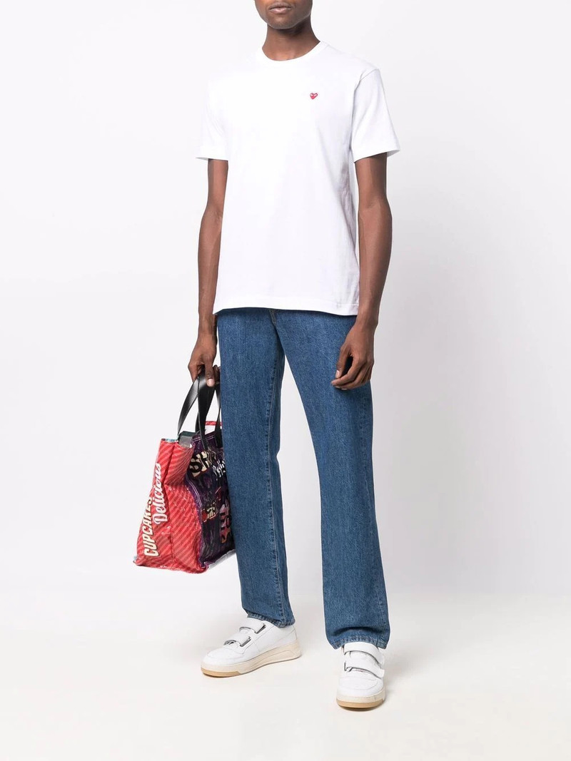 Comme des Garçons PLAY heart logo cotton T-shirt outlook