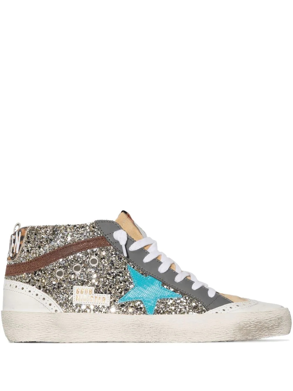 glitter-embellished Super Star trainers - 1