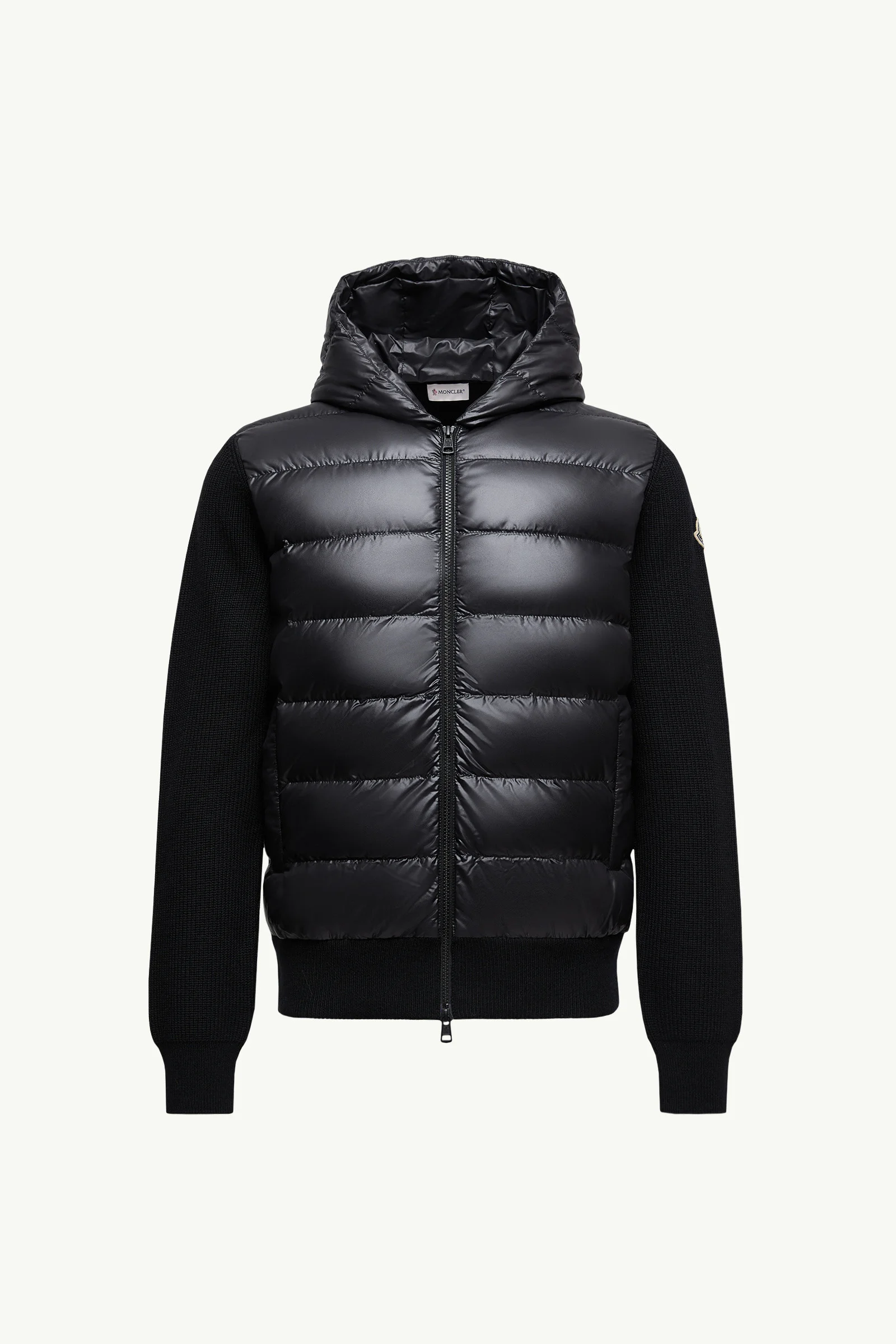 Padded Wool Zip-Up Hoodie - 1