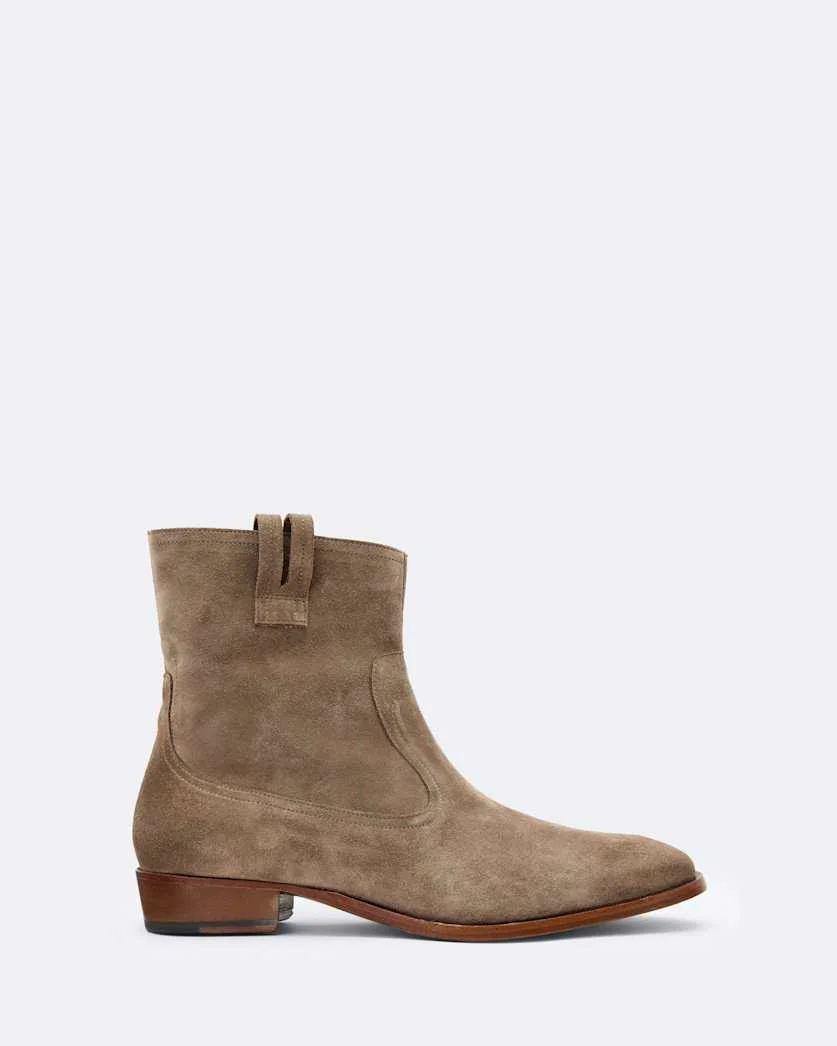 HIRO SUEDE ZIP UP BOOTS - 1