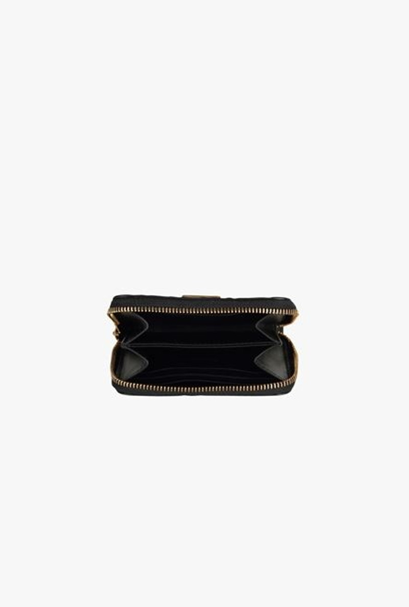 Balmain Black debossed leather wallet with Balmain monogram outlook