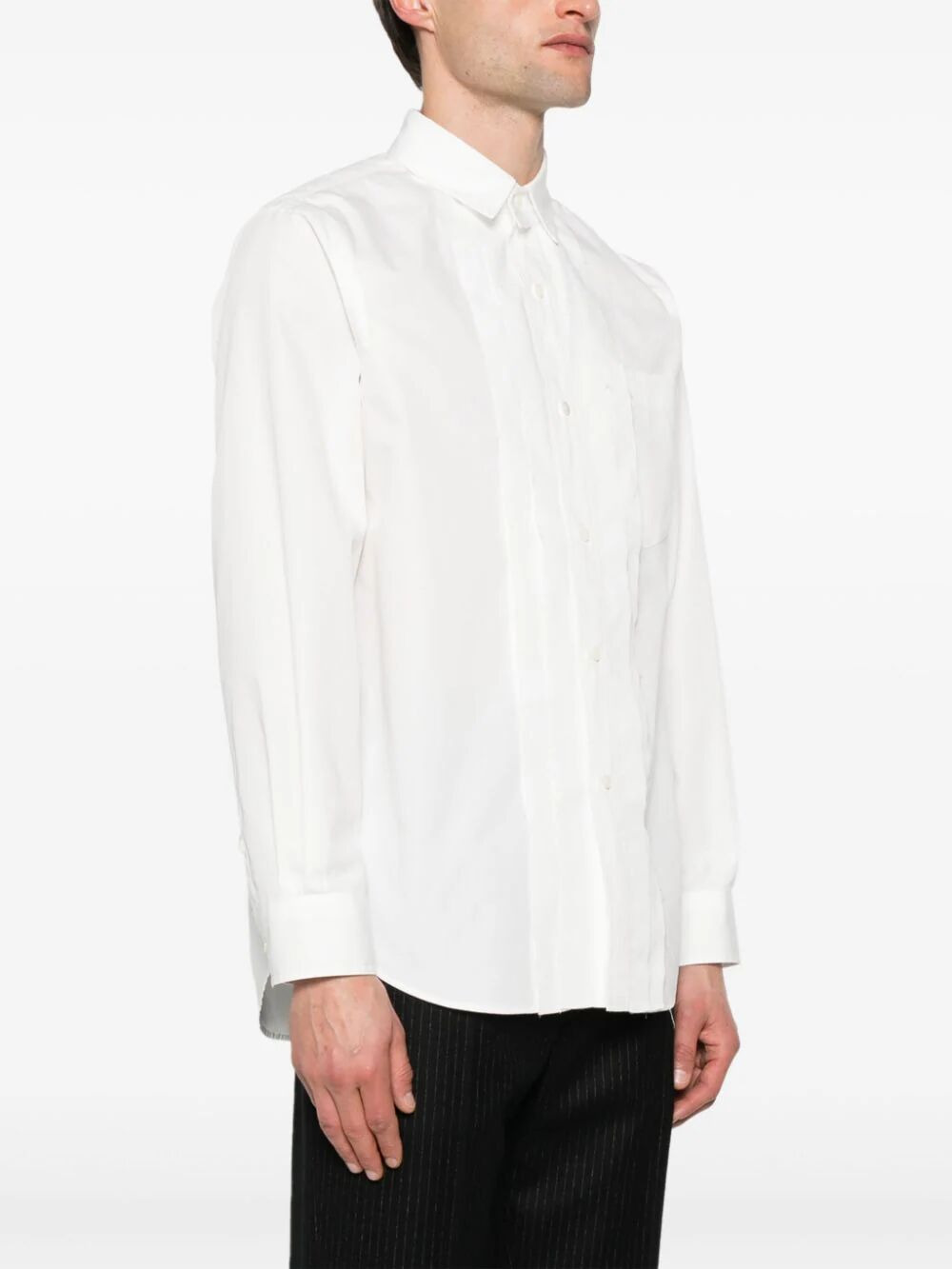 Sacai Men Cotton Poplin Shirt - 5