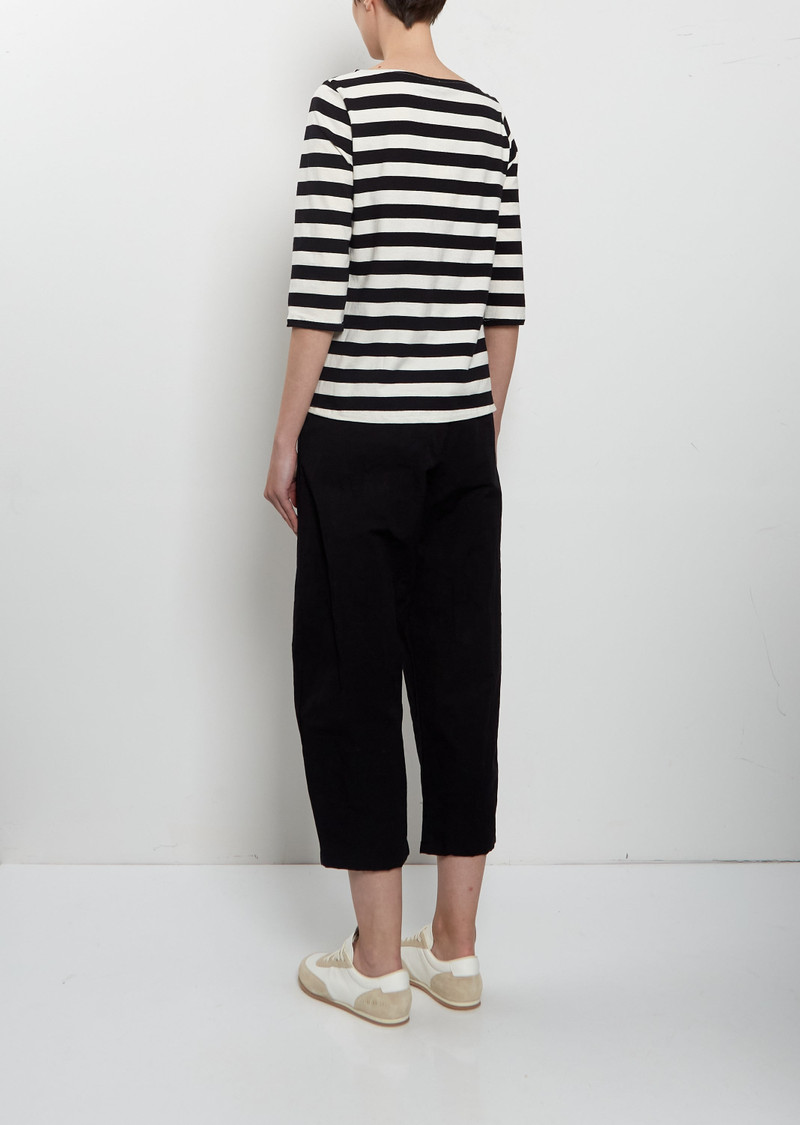 apuntob Cotton Striped Jersey 3/4 Sleeve Tee outlook