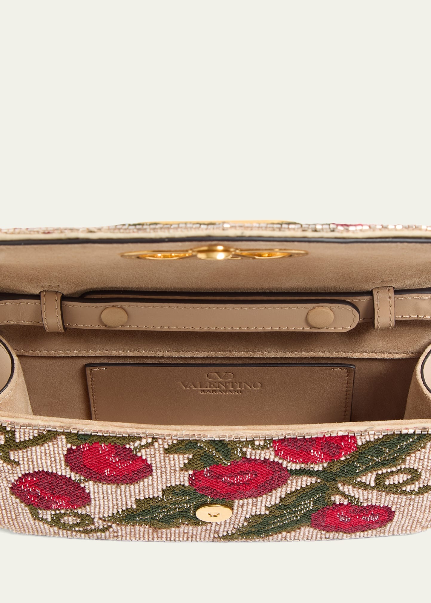 Vain Small Cherries Beaded Clutch Bag - 4