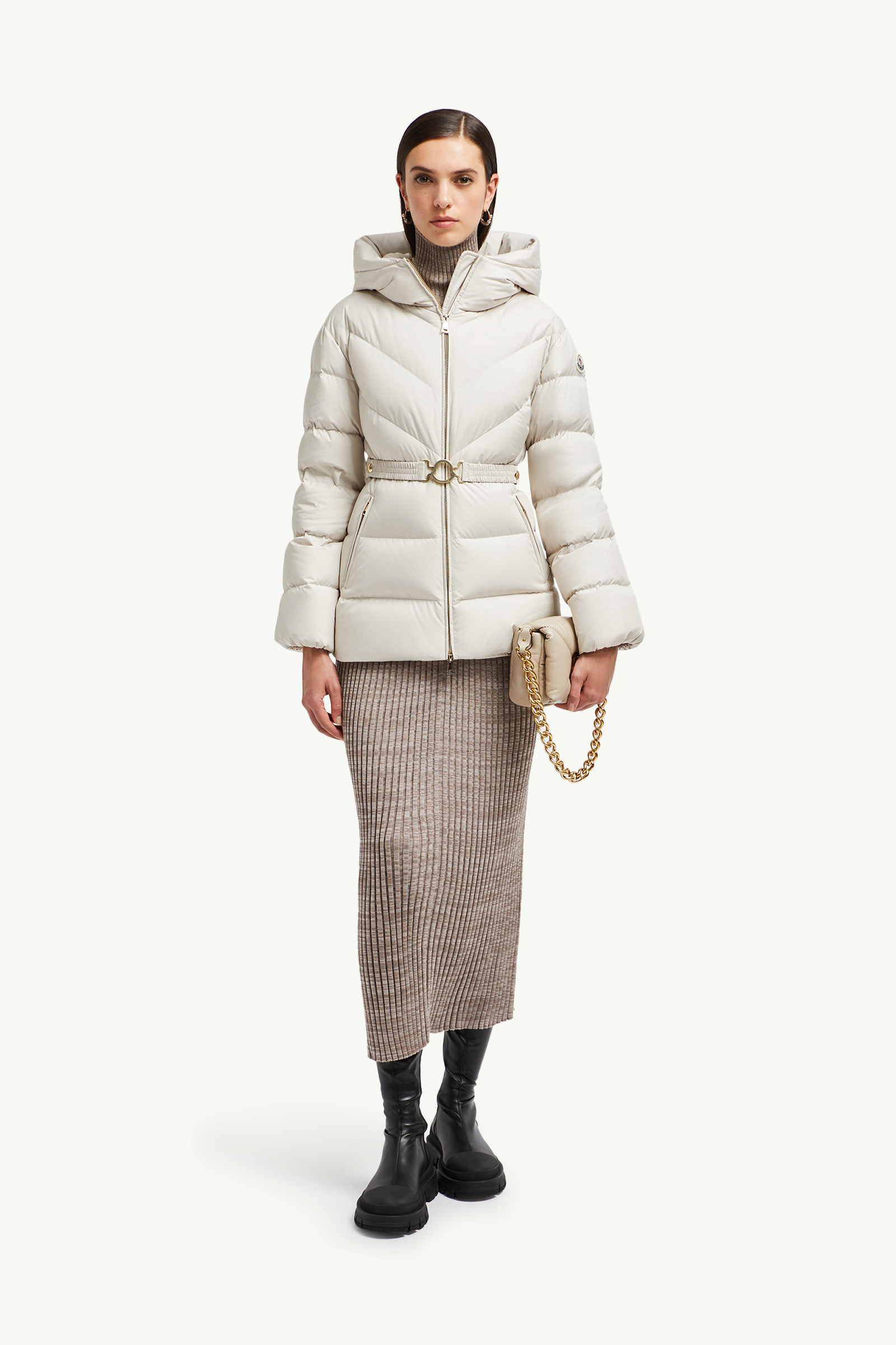Brosse Diagonal-Quilted Hooded Short Down Jacket - 2