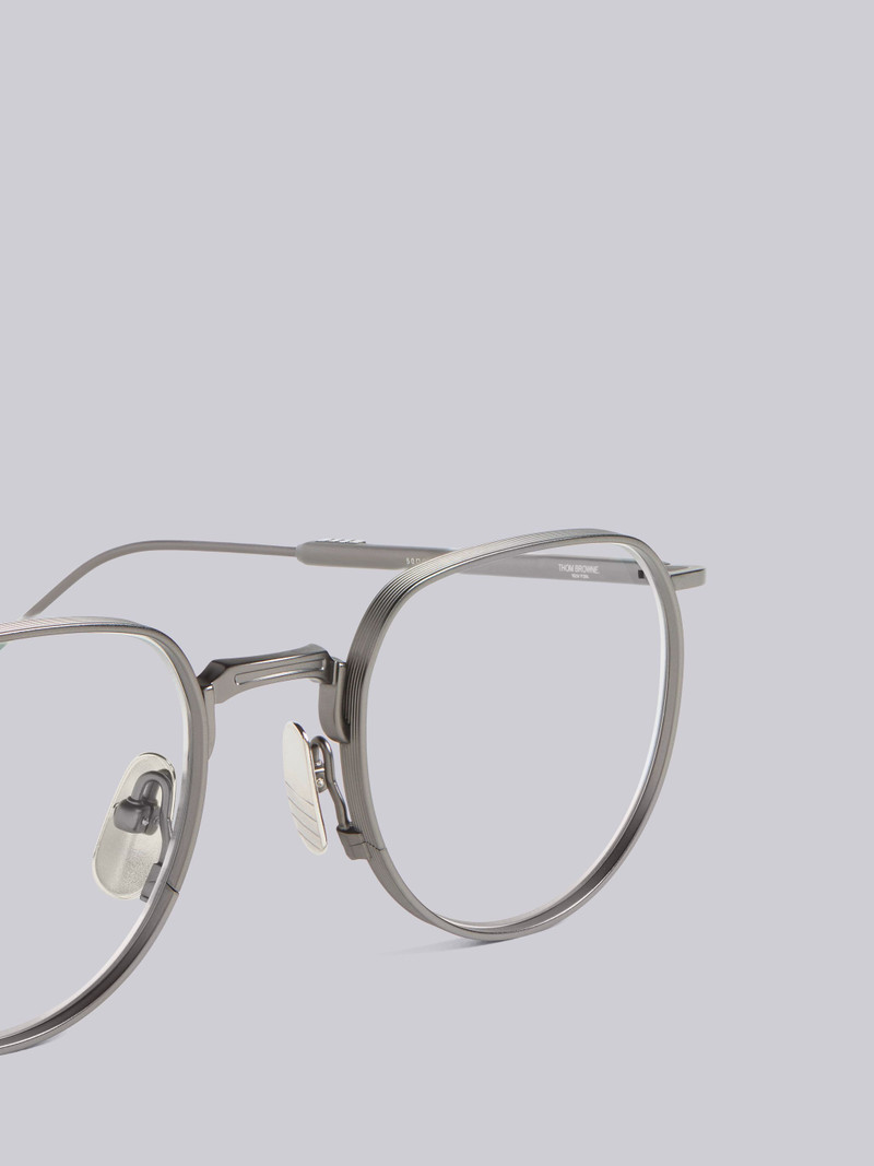 Thom Browne TB126 - Black Iron Clubmaster Sunglasses outlook